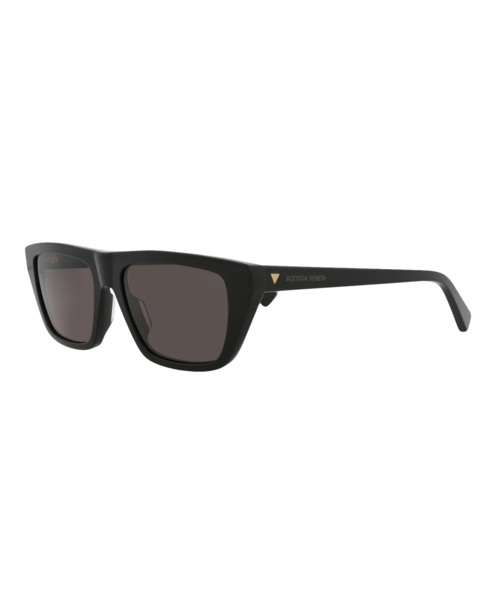 Bottega Veneta Womens Square/Rectangle Black Black Grey Fashion Designer Eyewear