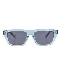 Bottega Veneta Bottega Veneta Womens Square/Rectangle Light Blue Light Blue Blue Fashion Designer Eyewear