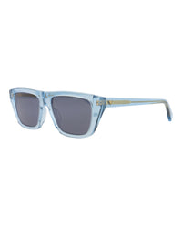 Bottega Veneta Bottega Veneta Womens Square/Rectangle Light Blue Light Blue Blue Fashion Designer Eyewear