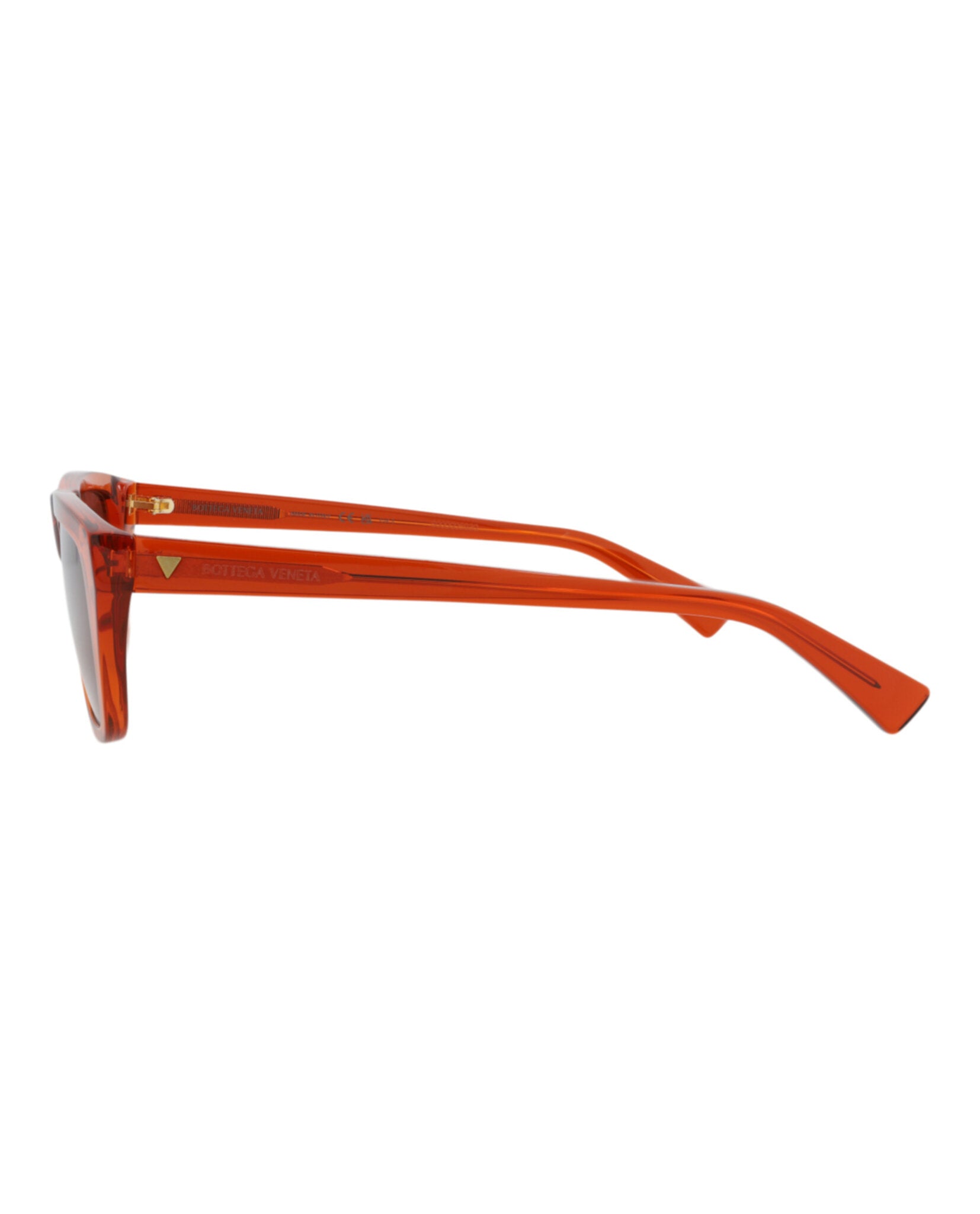 Bottega Veneta Bottega Veneta Womens Square/Rectangle Orange Orange Red Fashion Designer Eyewear