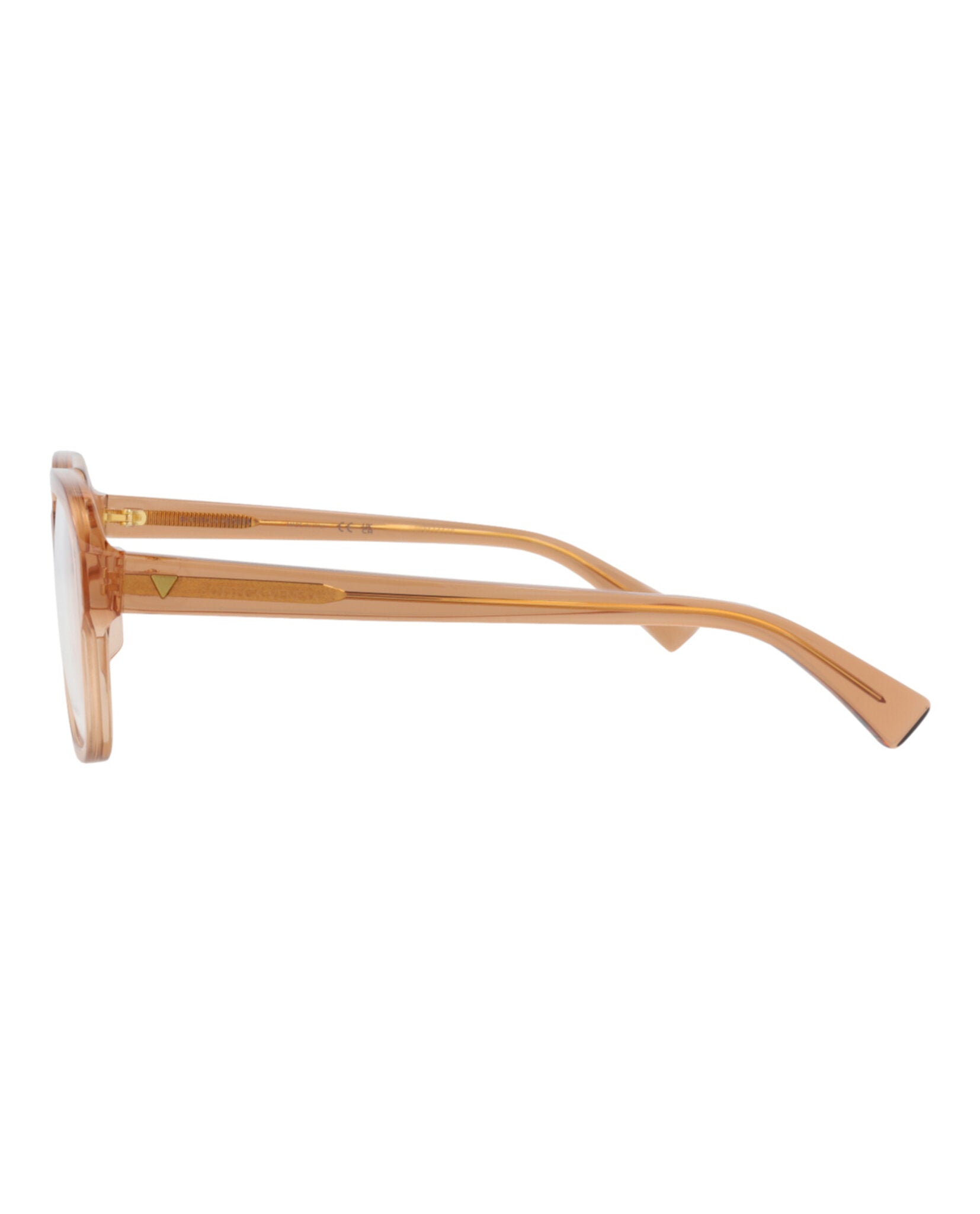 Bottega Veneta Bottega Veneta Womens Round/Oval Brown Brown Transparent Fashion Designer Eyewear