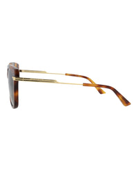 Bottega Veneta Bottega Veneta Womens Cat Eye Havana Gold Green Fashion Designer Eyewear