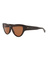 Bottega Veneta Bottega Veneta Womens Cat Eye Brown Brown Orange Fashion Designer Eyewear