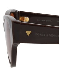 Bottega Veneta Bottega Veneta Womens Cat Eye Brown Brown Orange Fashion Designer Eyewear