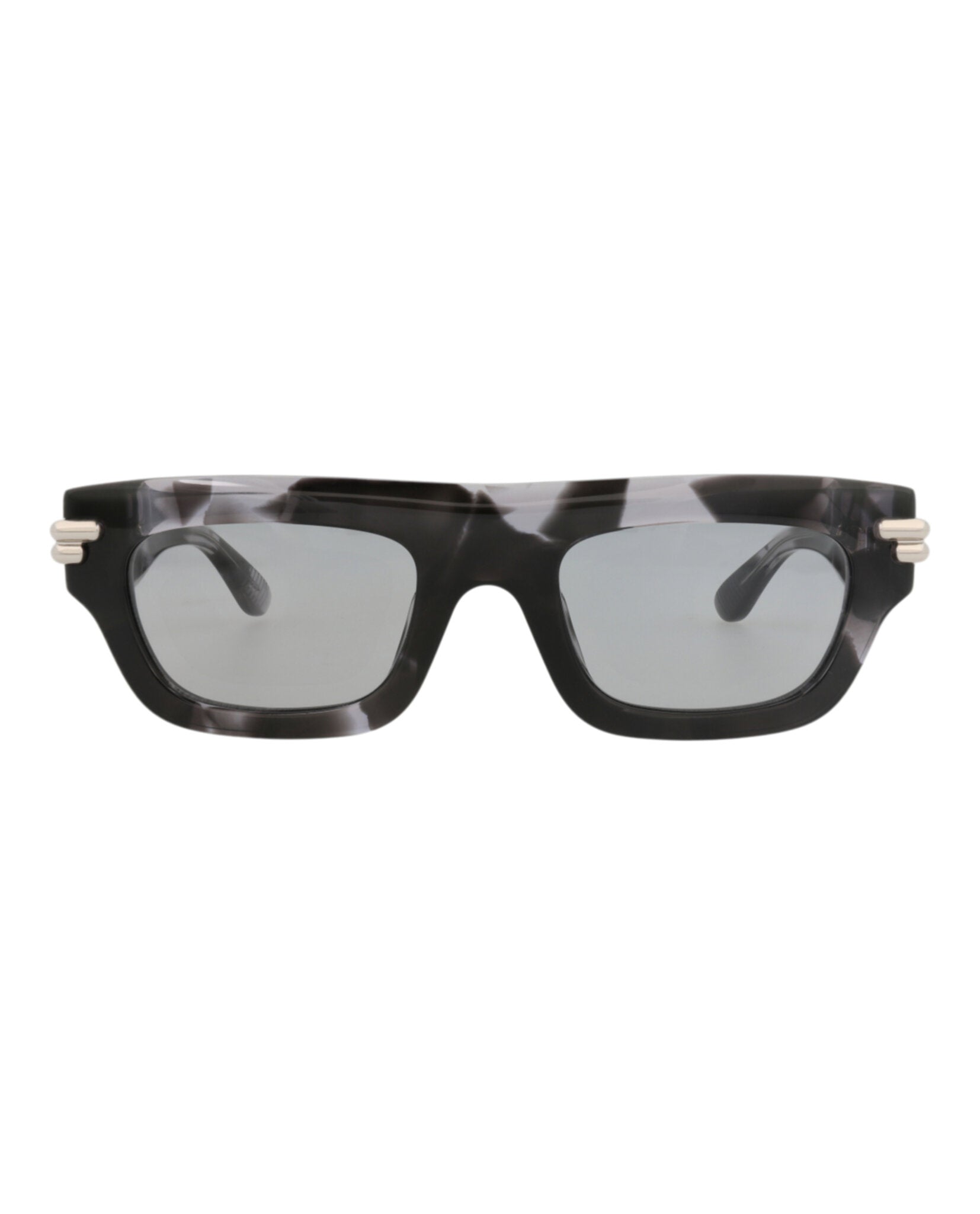 Bottega Veneta Unisex Square/Rectangle Havana Havana Grey Fashion Designer Eyewear