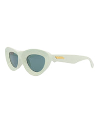 Bottega Veneta Bottega Veneta Womens Cat Eye Green Green Green Fashion Designer Eyewear