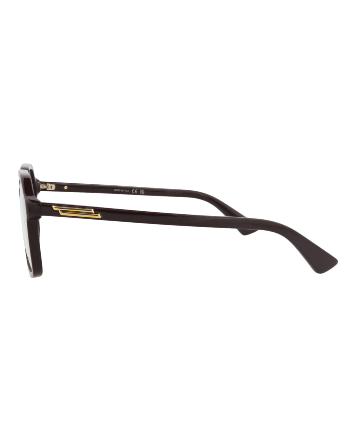 Bottega Veneta Unisex Square/Rectangle Violet Violet Transparent Fashion Designer Eyewear