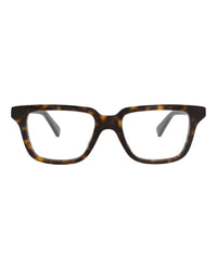 Bottega Veneta Unisex Square/Rectangle Havana Havana Transparent Fashion Designer Eyewear