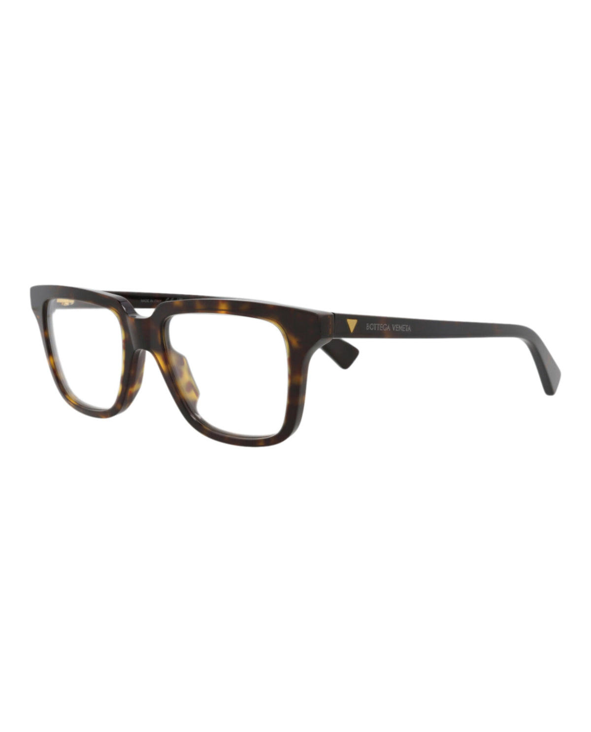 Bottega Veneta Unisex Square/Rectangle Havana Havana Transparent Fashion Designer Eyewear
