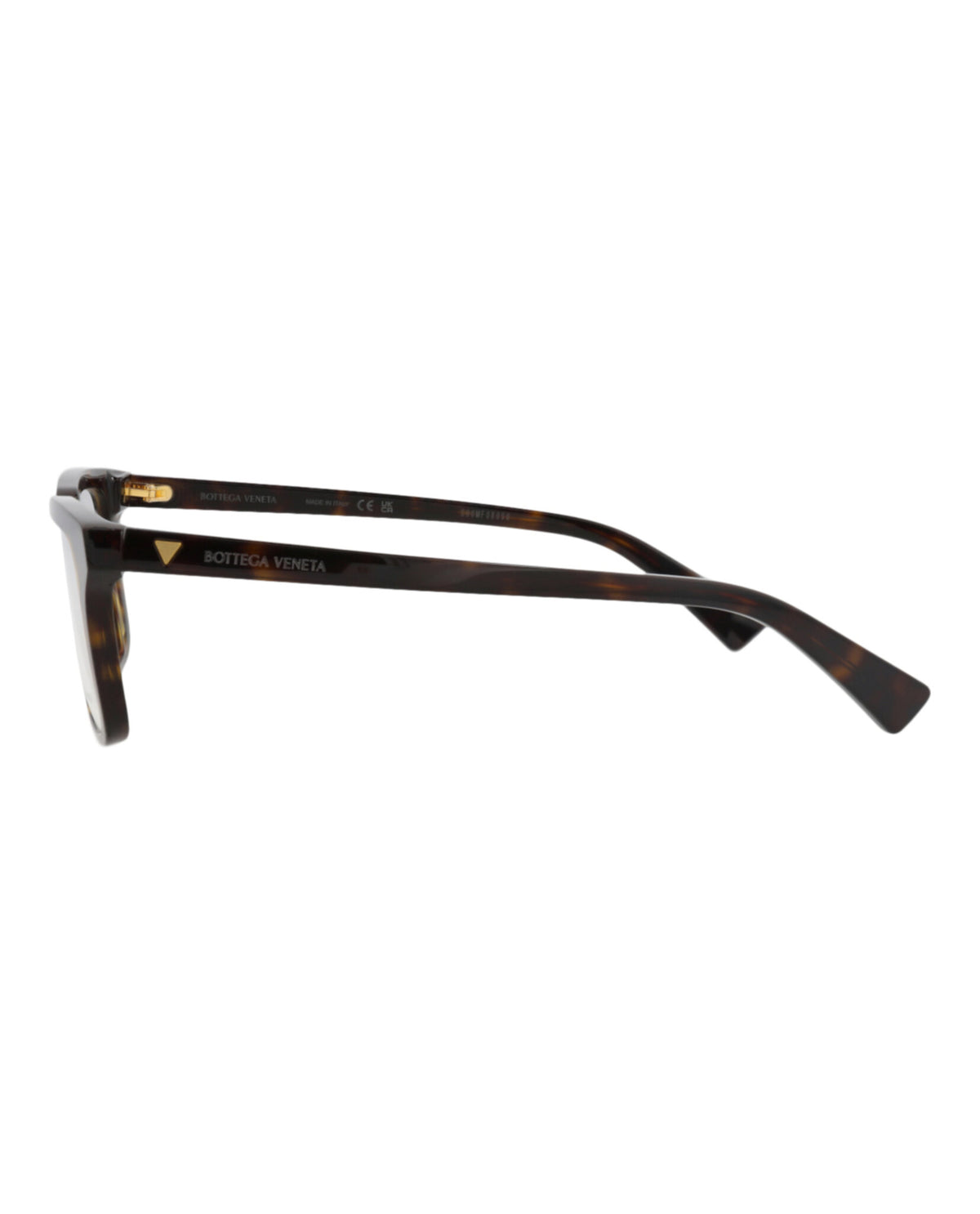 Bottega Veneta Unisex Square/Rectangle Havana Havana Transparent Fashion Designer Eyewear