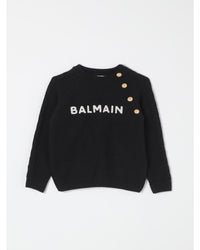 Balmain Kids Pullover Sweater Black Cardigans 10 Black
