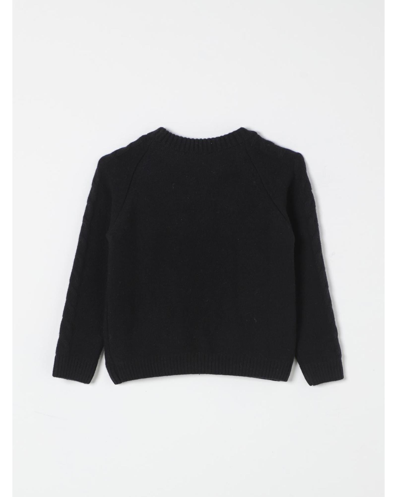 Balmain Kids Pullover Sweater Black Cardigans