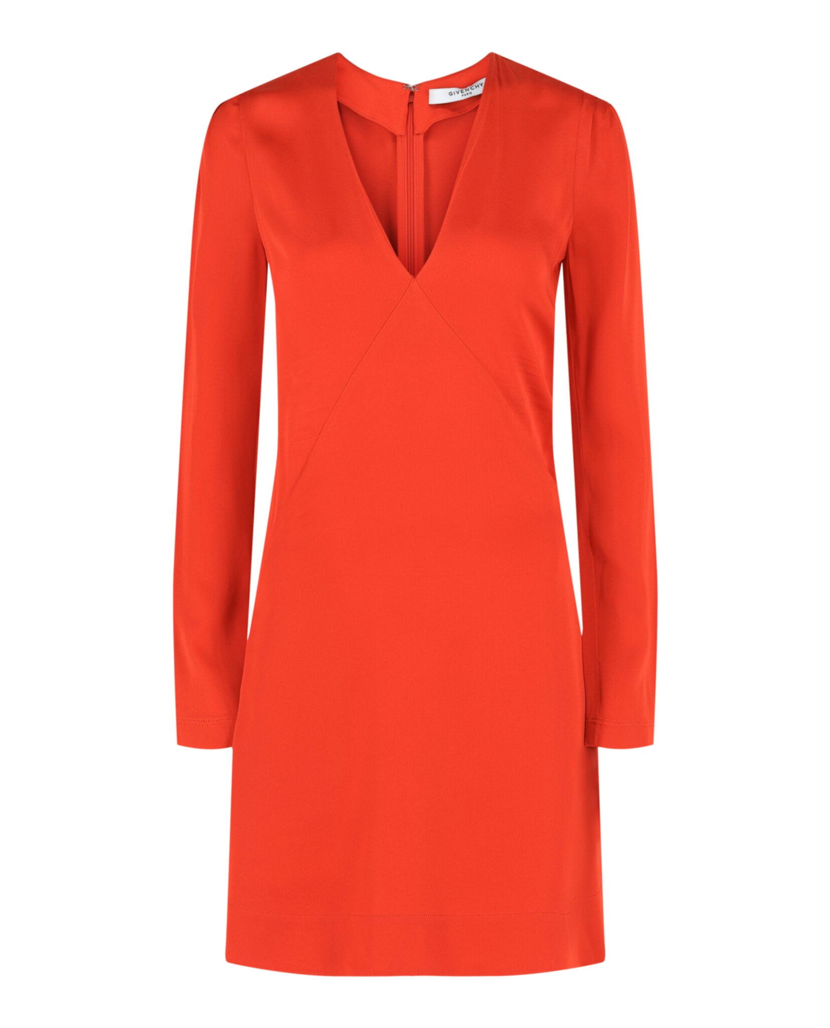 Givenchy Givenchy Womens V-Neck Long Sleeve Dress