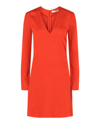 Givenchy Givenchy Womens V-Neck Long Sleeve Dress