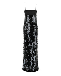 Givenchy Womens Sequin Chain-Strap Gown