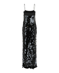 Givenchy Womens Sequin Chain-Strap Gown
