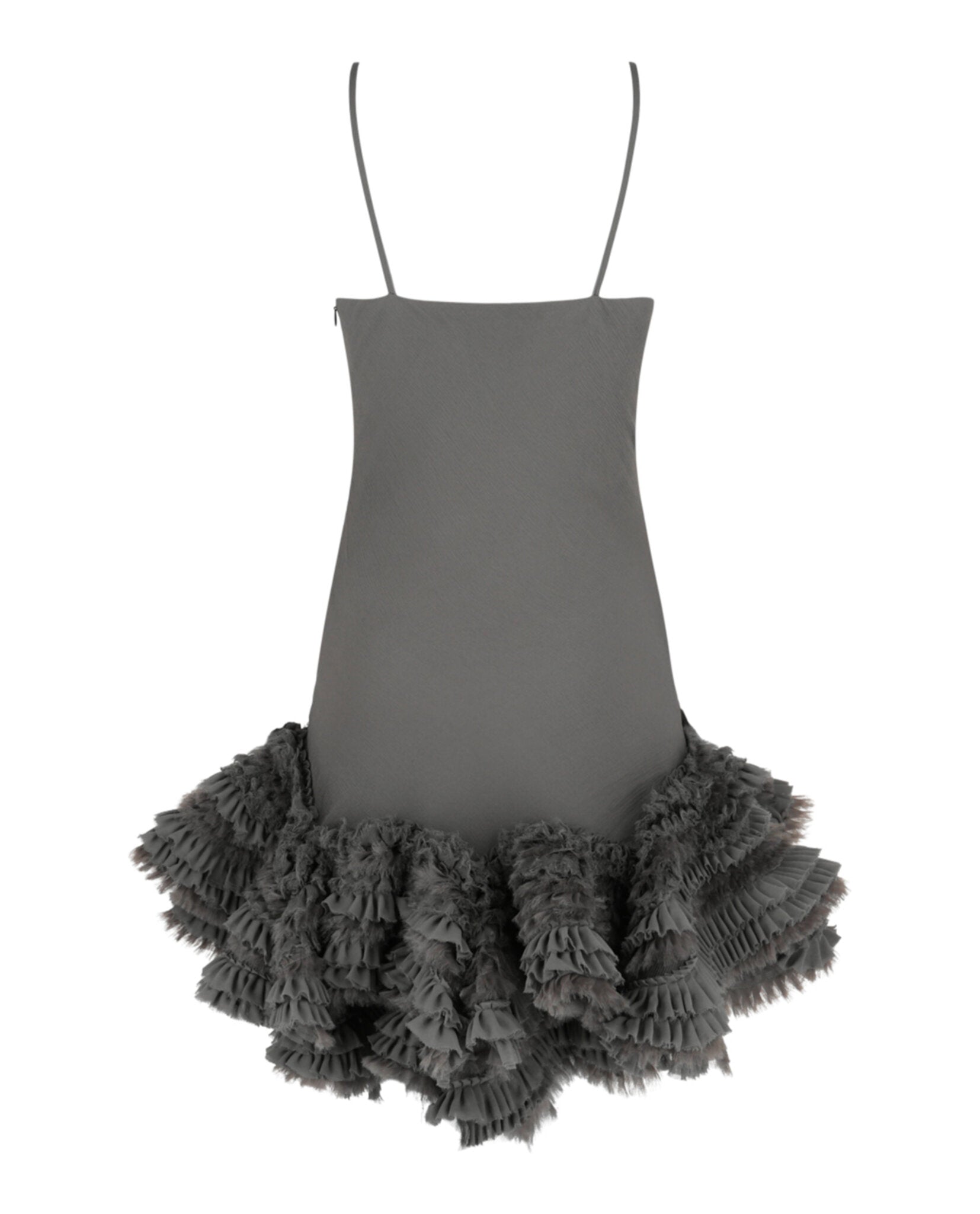 Givenchy Womens Ruffled Silk Mini Dress
