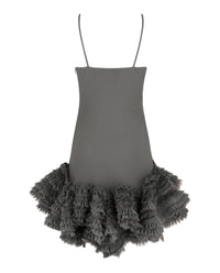 Givenchy Womens Ruffled Silk Mini Dress