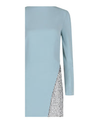 Givenchy Womens Metallic Sequin Gown