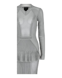 Givenchy Womens Dress In Knit With Flounces