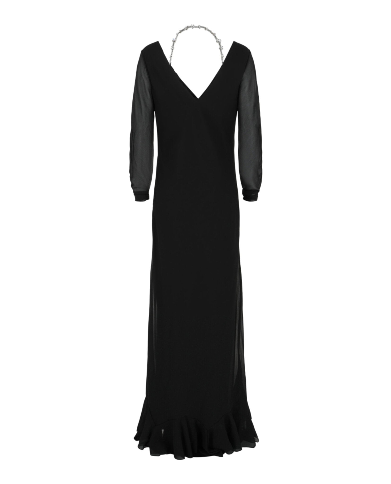 Givenchy - Women - Long Off-shoulder Dress With 4G Claw Chain - Black