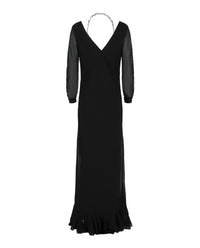 Givenchy Womens Off-The-Shoulder Dress With 4G Claw Chain