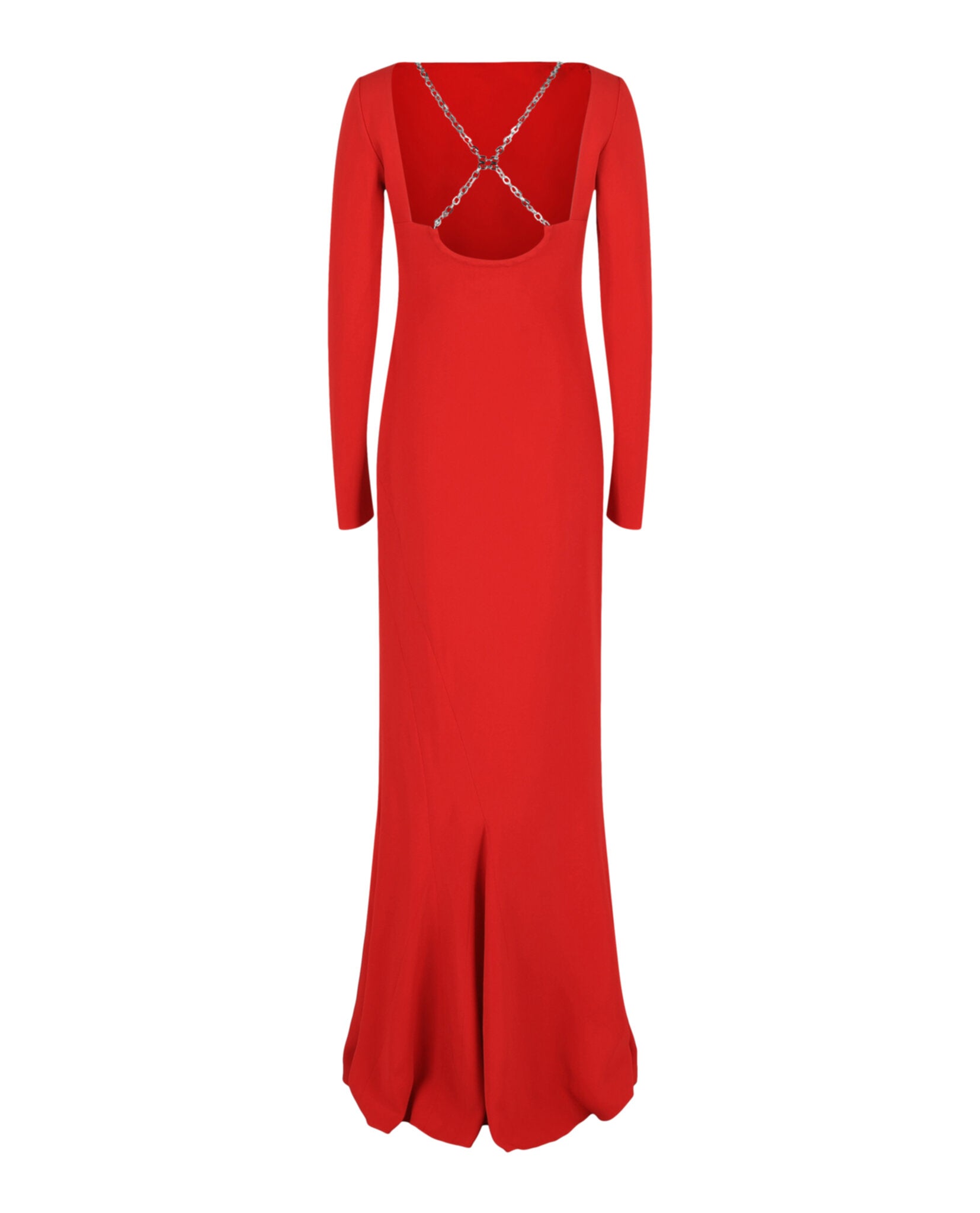 Givenchy Womens Crisscross Chain-Strap Gown