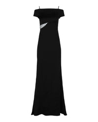 Givenchy Womens Cold Shoulder Cutout Gown