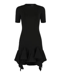 Givenchy Womens Ruffled-Trim Panelled Dress