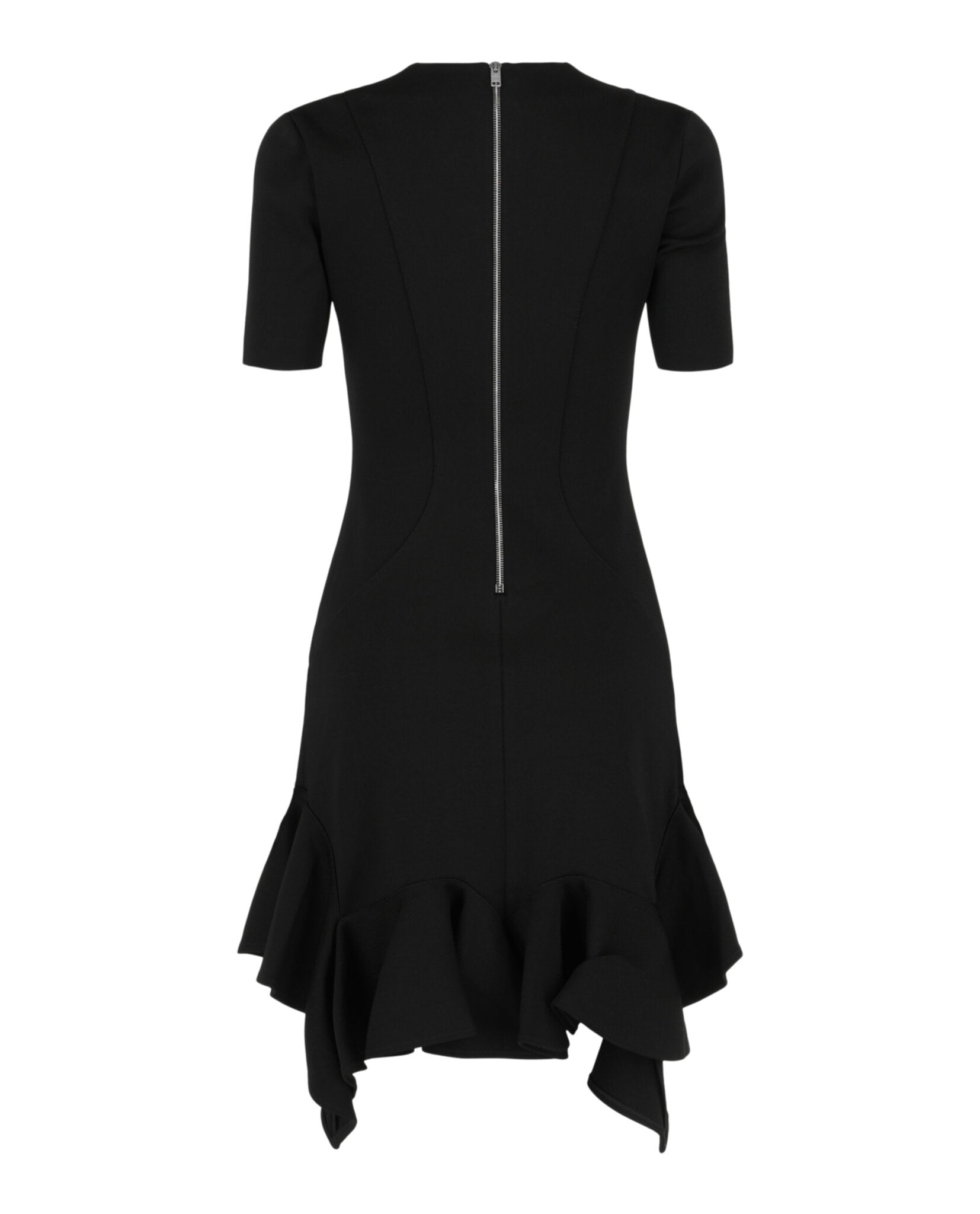 Givenchy Womens Ruffled-Trim Panelled Dress