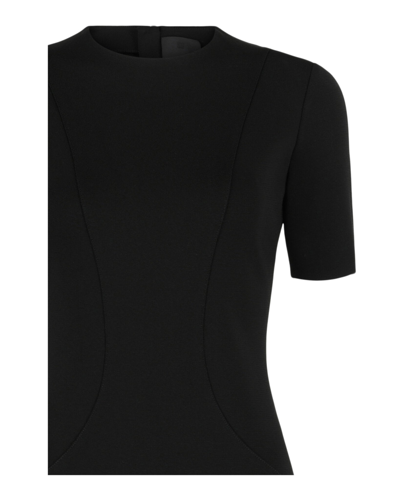 Givenchy Womens Ruffled-Trim Panelled Dress