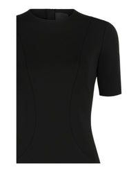 Givenchy Womens Ruffled-Trim Panelled Dress