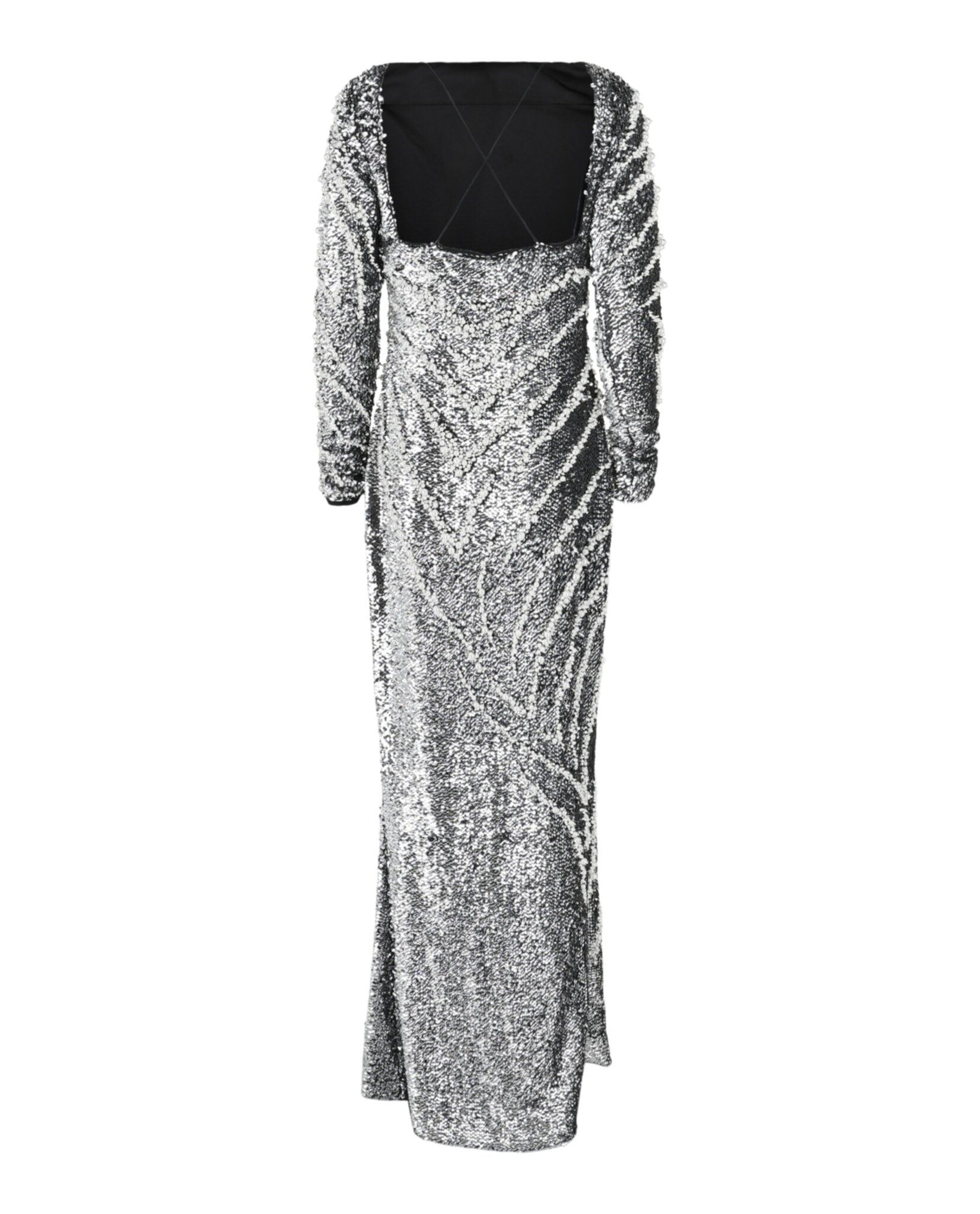 Givenchy Sequin-Embellished Mermaid Boat-Neck Gown, Silvery, Women's, 38 Fr (6 Us), Sequined Gowns
