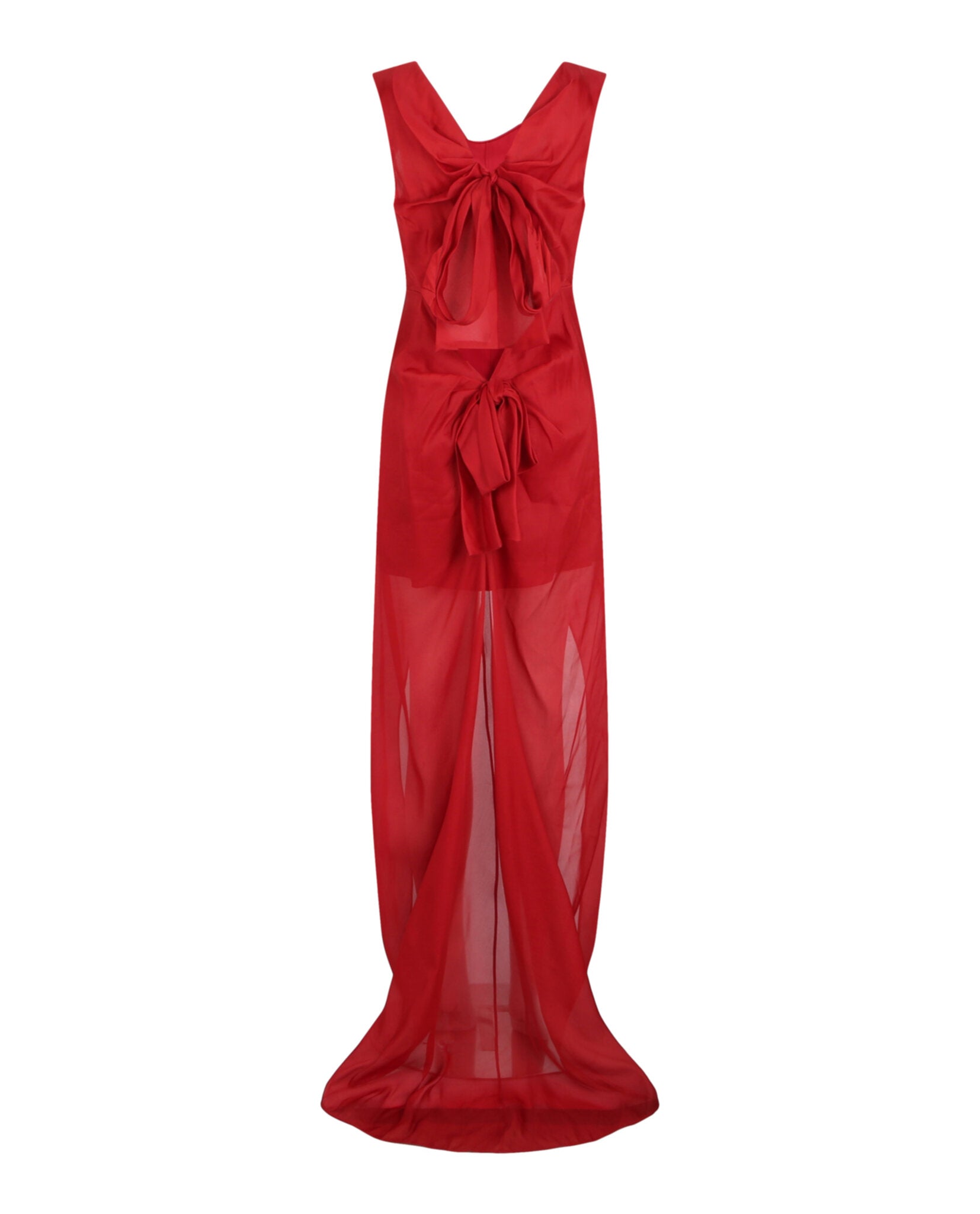 Givenchy Givenchy Womens Hi Low Dress With Big Bows