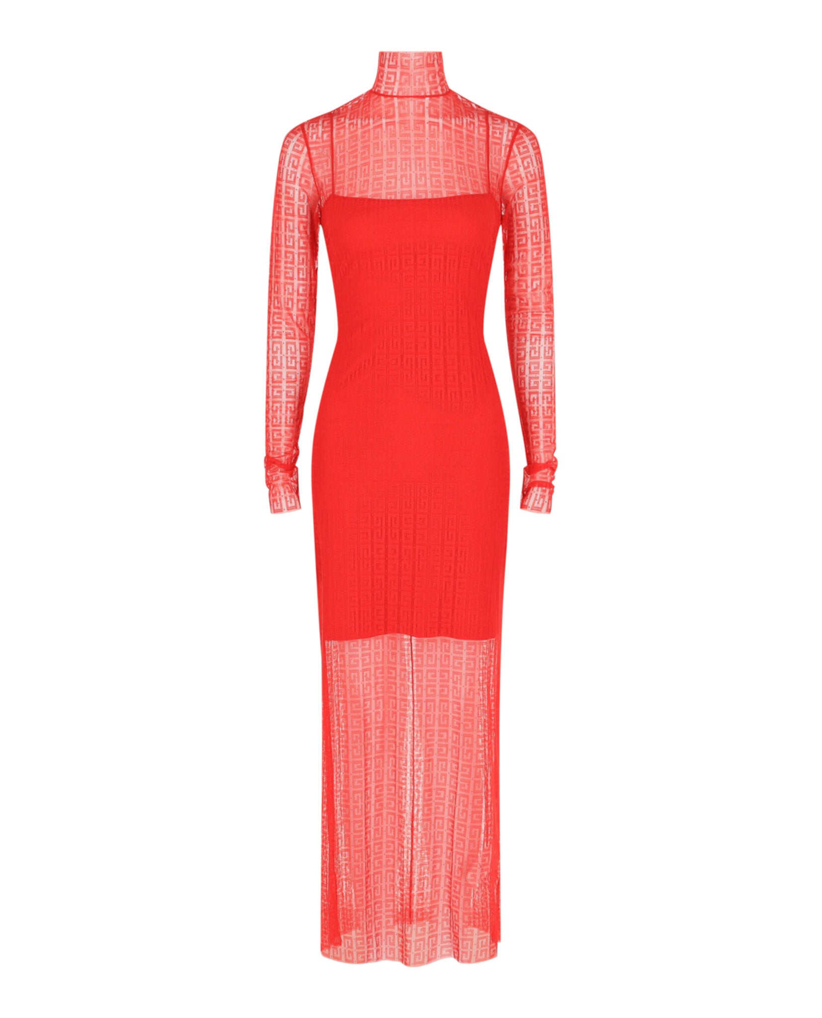 Givenchy Womens 4G Lace Maxi Dress