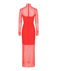 Givenchy Womens 4G Lace Maxi Dress
