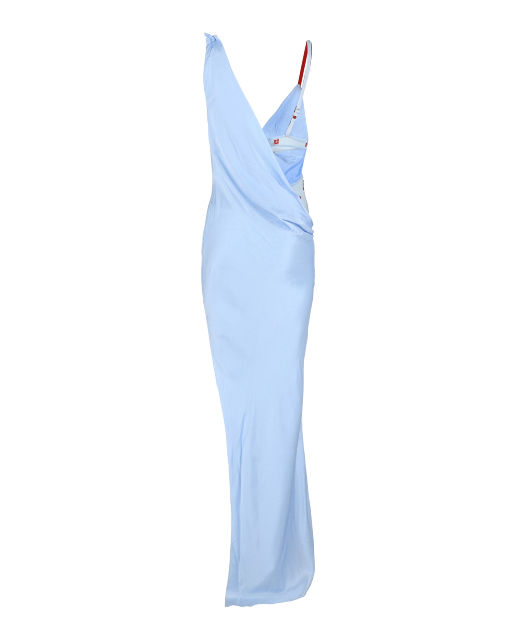 Givenchy Womens Draped Mesh 4G Gown