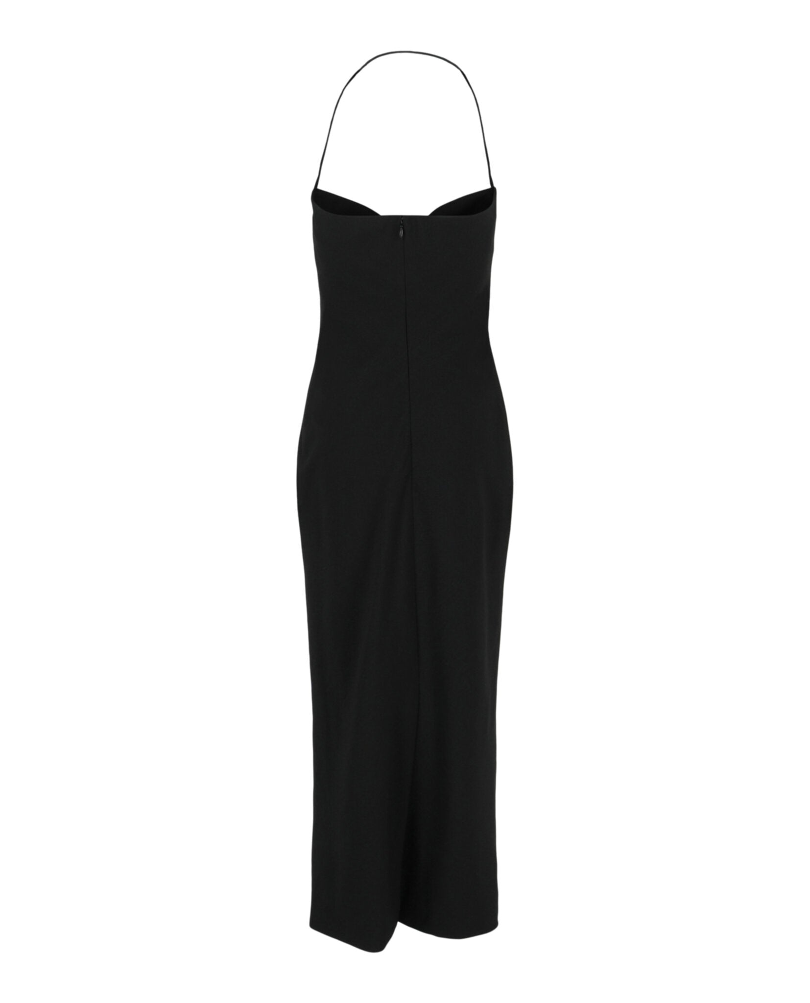 Givenchy Womens Plunging Halter Midi Dress