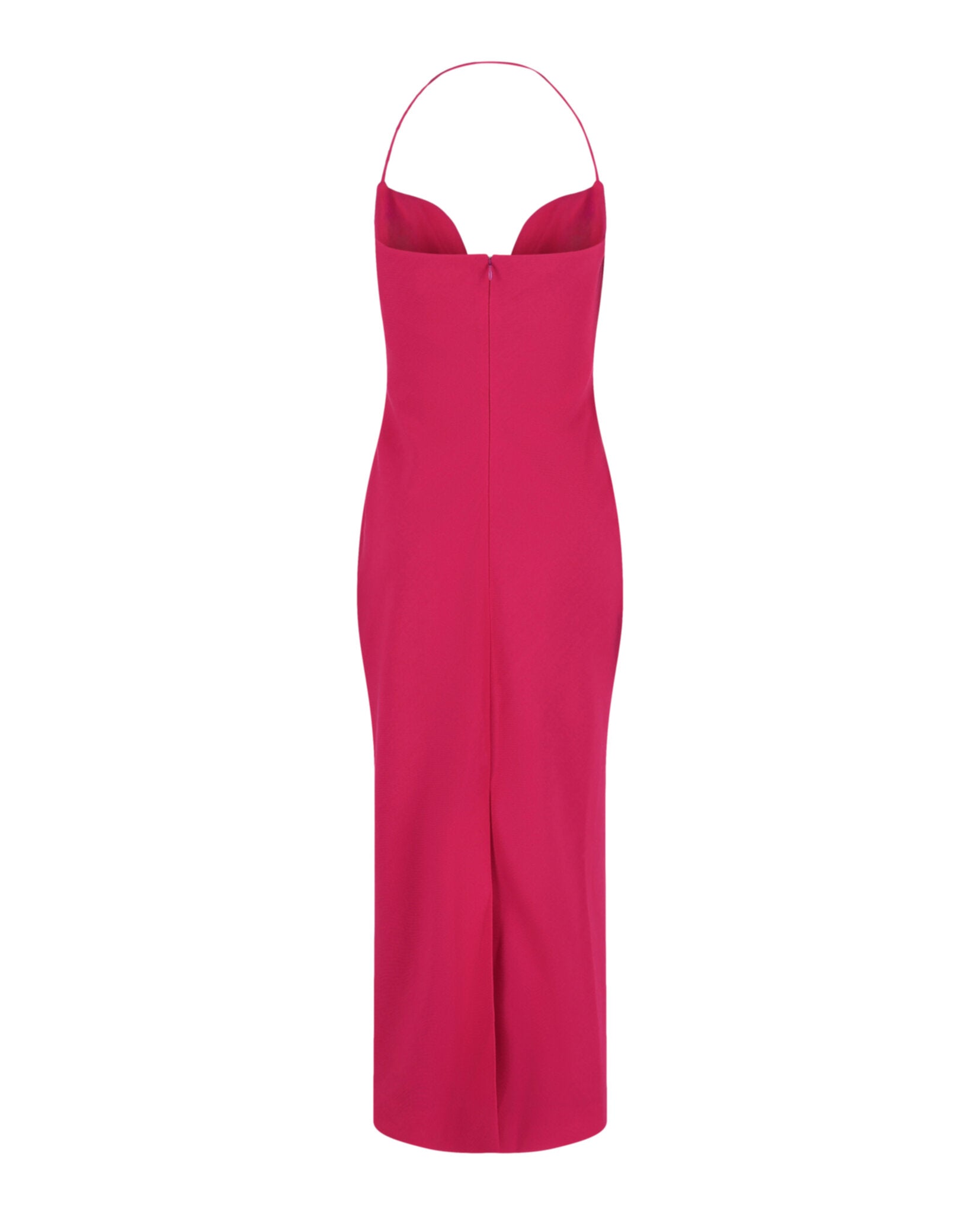 Givenchy Womens Plunging Halter Midi Dress