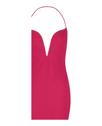 Givenchy Womens Plunging Halter Midi Dress