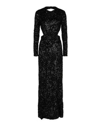 Givenchy Womens Embroidered Sequin Gown With Cutout Detail
