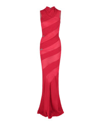 Givenchy Womens Mesh Panel Crystal Gown