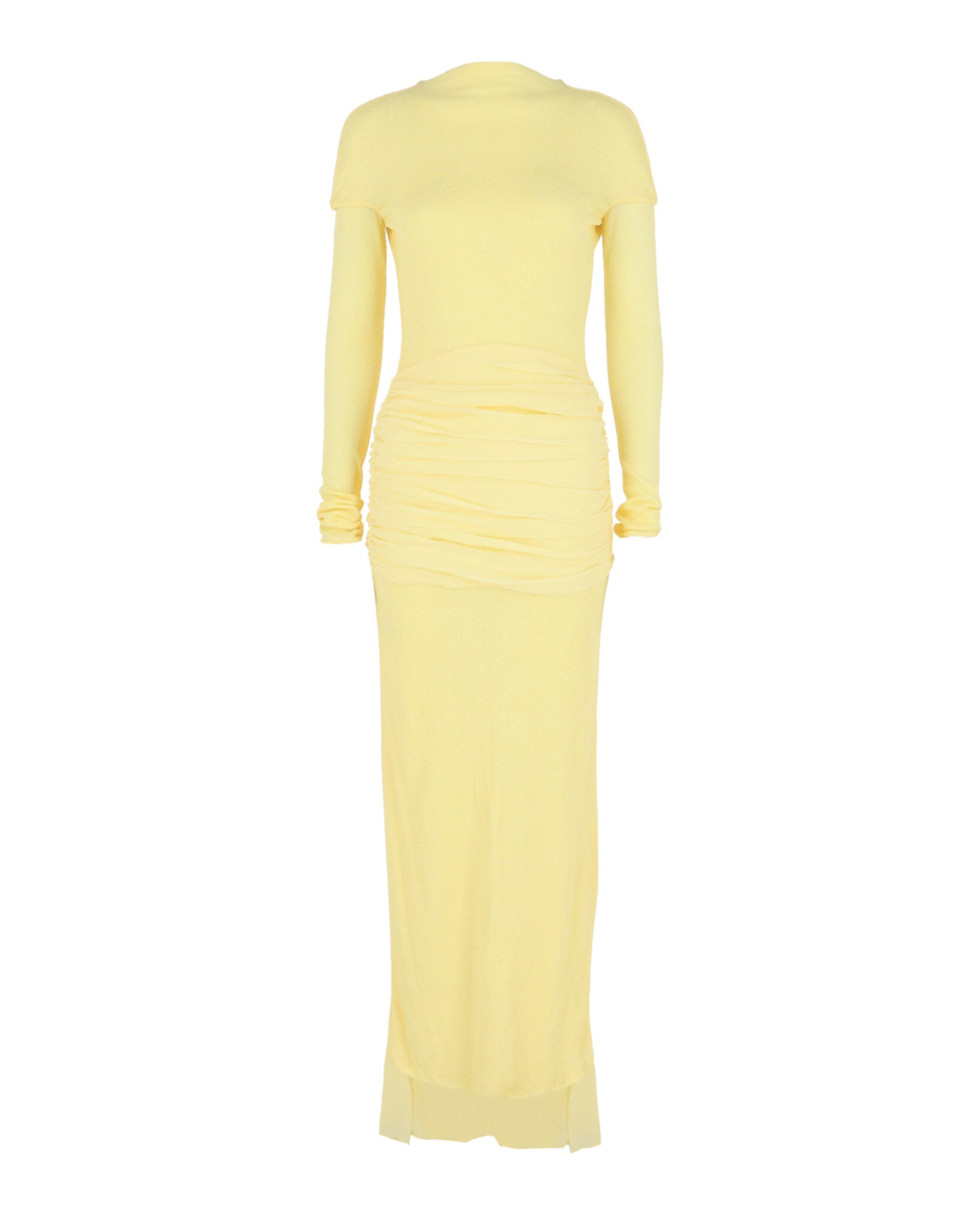 Givenchy Womens Paneled Ruched Crepe Gown