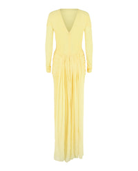 Givenchy Womens Paneled Ruched Crepe Gown