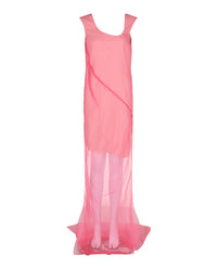 Givenchy Womens Sheer Silk Maxi Dress