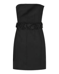 Givenchy Womens Bustier Dress In Satin With Two Removable Belts