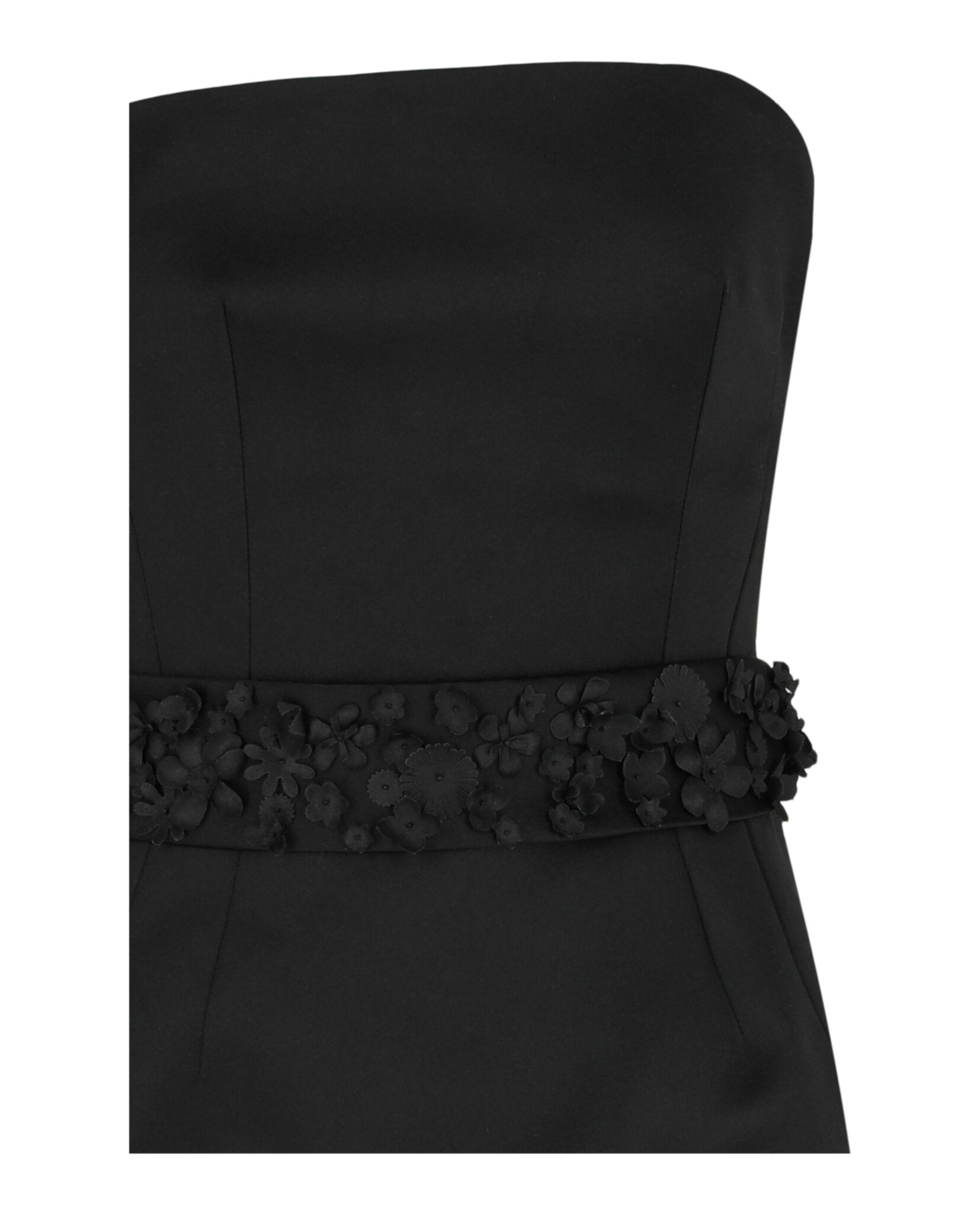 Givenchy Womens Bustier Dress In Satin With Two Removable Belts