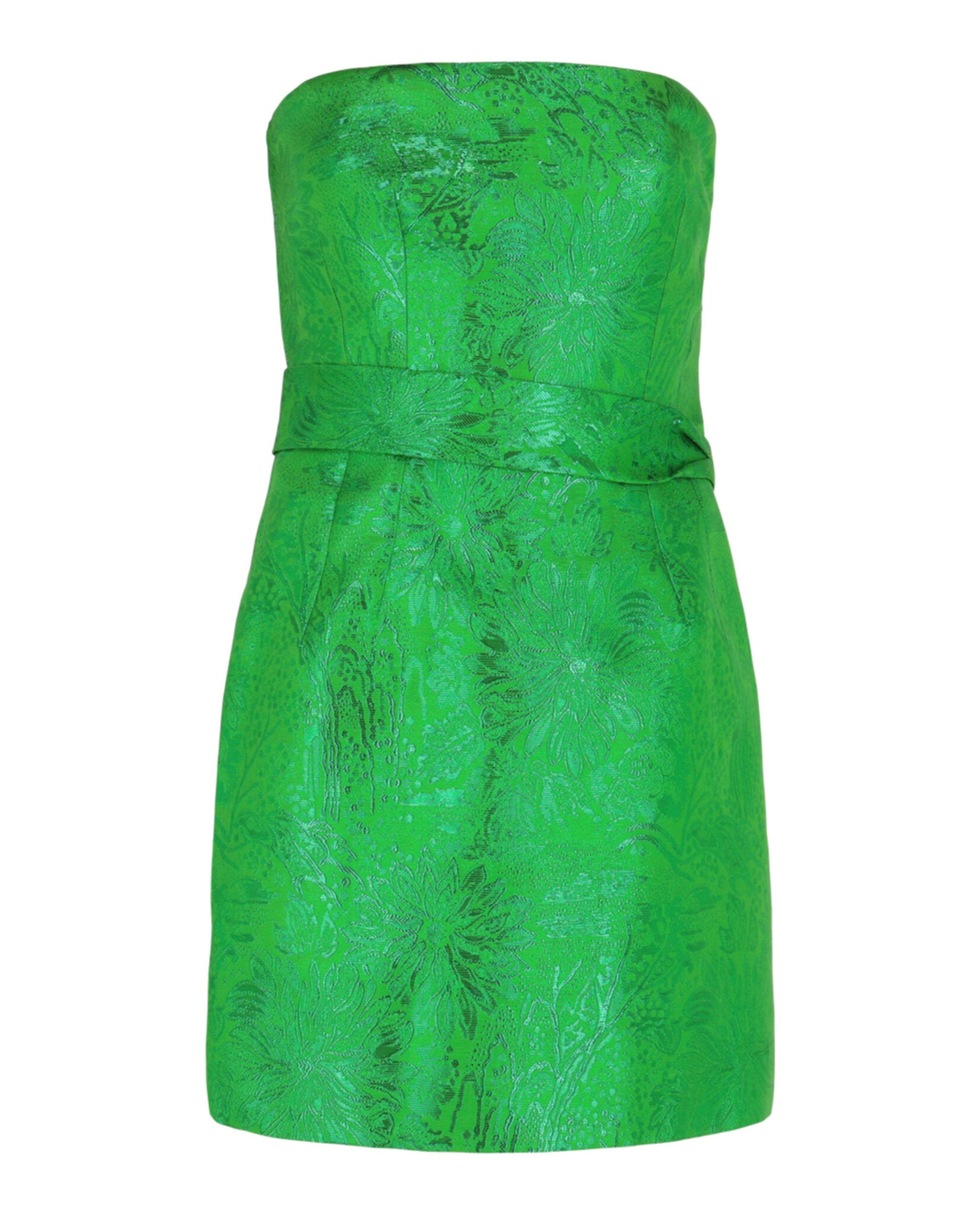 Givenchy Womens Floral Jacquard Bustier Dress