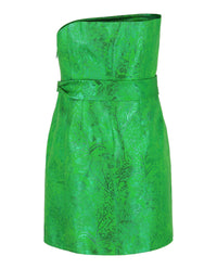 Givenchy Womens Floral Jacquard Bustier Dress