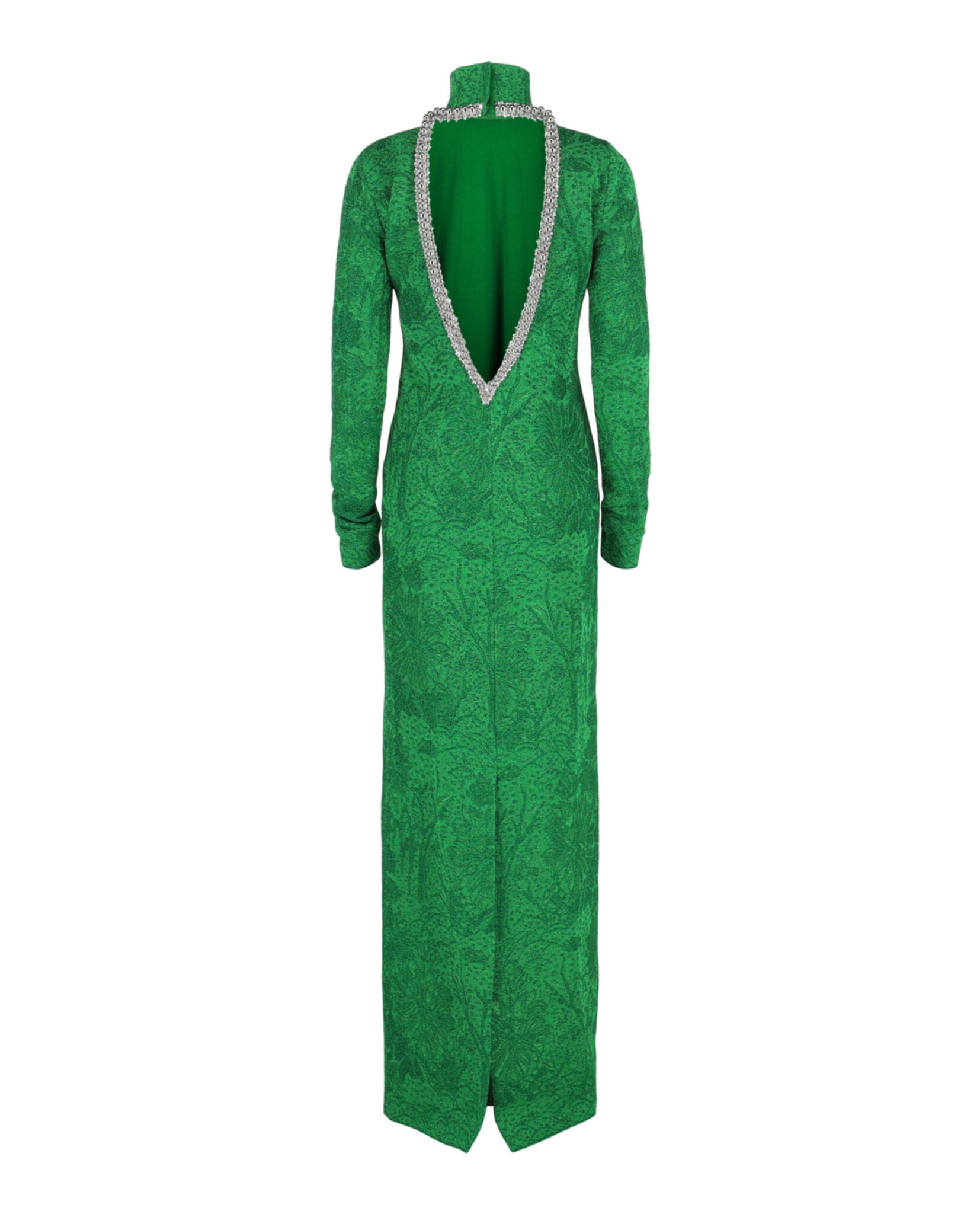 Givenchy Womens Embellished Open-Back Jacquard Gown
